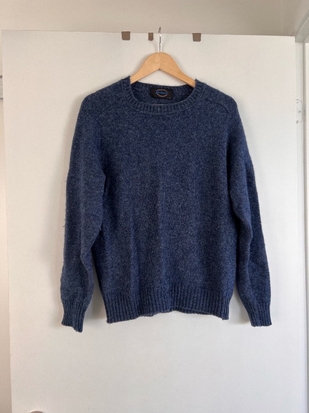 Vintage Blue Wool-Blend Sweater